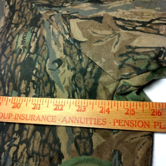 Ocoee Rabark Camouflage Jacket Men L Chamois Heavy Flannel Camo Zip Hunting Hunt - Picture 4 of 15